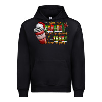 Black Coffee  Jesus Urban Hoodie - CowhideDigitalArt