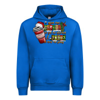 Cobalt Coffee  Jesus Urban Hoodie - CowhideDigitalArt