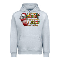 Heather Grey Coffee  Jesus Urban Hoodie - CowhideDigitalArt