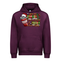 Mauve Wine Coffee  Jesus Urban Hoodie - CowhideDigitalArt