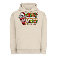 Pigment French Oak Coffee  Jesus Urban Hoodie - CowhideDigitalArt