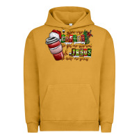 Pigment Peanut Butter Coffee  Jesus Urban Hoodie - CowhideDigitalArt