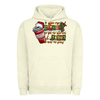 Pigment Pistachio Coffee  Jesus Urban Hoodie - CowhideDigitalArt
