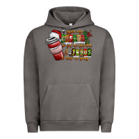 Pigment Tornado Coffee  Jesus Urban Hoodie - CowhideDigitalArt