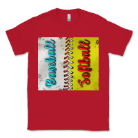 Red Baseball And Softball Tumbler Classic Tee - BundleAndBundleShop