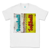White Baseball And Softball Tumbler Classic Tee - BundleAndBundleShop
