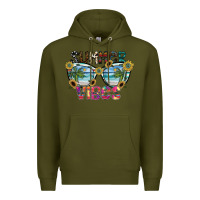 Army Green summer vibes Premium Hoodie - SublimationCraftShop
