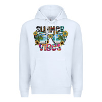White summer vibes Premium Hoodie - SublimationCraftShop