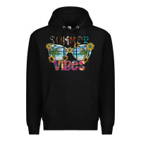 Black summer vibes Premium Hoodie - SublimationCraftShop