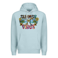 Blue Mist summer vibes Premium Hoodie - SublimationCraftShop