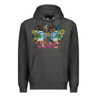 Charcoal Heather summer vibes Premium Hoodie - SublimationCraftShop