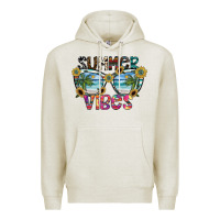 Oatmeal Heather summer vibes Premium Hoodie - SublimationCraftShop