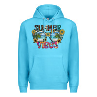 Ocean Blue summer vibes Premium Hoodie - SublimationCraftShop