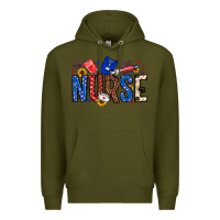 Army Green American Nurse Premium Hoodie - Neo Western
