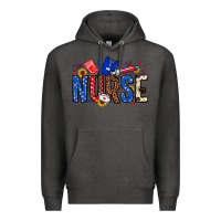 Charcoal Heather American Nurse Premium Hoodie - Neo Western