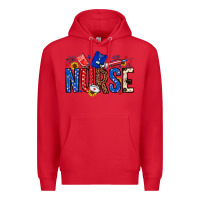Red American Nurse Premium Hoodie - Neo Western
