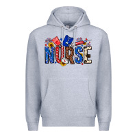 Heather Grey American Nurse Premium Hoodie - Neo Western