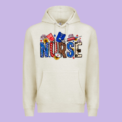 American Nurse Premium Hoodie Designed By Neo Western