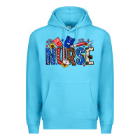 Ocean Blue American Nurse Premium Hoodie - Neo Western