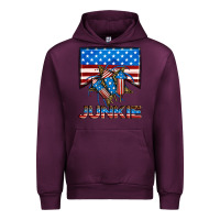 Mauve Wine American junkie Urban Hoodie - Neo Western