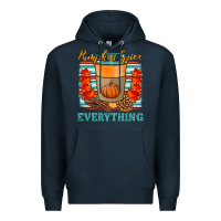 Navy pumpkin spice everything Premium Hoodie - HRA Design Shop