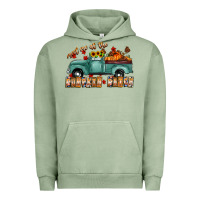 Pigment Oil Green meet me af the pumpkin patch Urban Hoodie - CowhideDigitalArt
