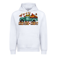 White meet me af the pumpkin patch Urban Hoodie - CowhideDigitalArt