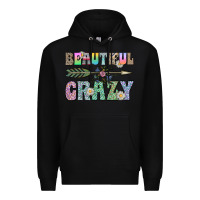 Black beautiful crazy Premium Hoodie - CowhideDigitalArt