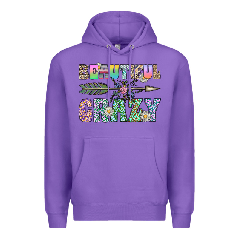 Beautiful Crazy Premium Hoodie by CowhideDigitalArt | Teevron