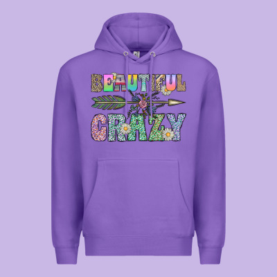 Beautiful Crazy Premium Hoodie Designed By Cowhidedigitalart