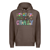 Coffee beautiful crazy Premium Hoodie - CowhideDigitalArt