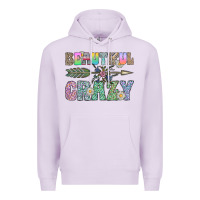 Lilac beautiful crazy Premium Hoodie - CowhideDigitalArt