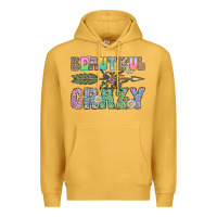 Mustard beautiful crazy Premium Hoodie - CowhideDigitalArt