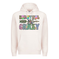 Pale Pink beautiful crazy Premium Hoodie - CowhideDigitalArt