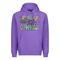Purple beautiful crazy Premium Hoodie - CowhideDigitalArt