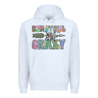 White beautiful crazy Premium Hoodie - CowhideDigitalArt