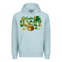 Blue Mist feeling lucky Premium Hoodie - FaDigitalArtStudio
