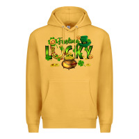 Mustard feeling lucky Premium Hoodie - FaDigitalArtStudio