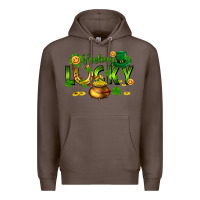 Coffee feeling lucky Premium Hoodie - FaDigitalArtStudio