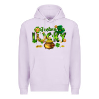 Lilac feeling lucky Premium Hoodie - FaDigitalArtStudio