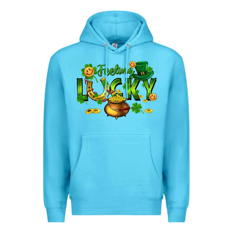 Feeling Lucky Premium Hoodie by FaDigitalArtStudio | Teevron