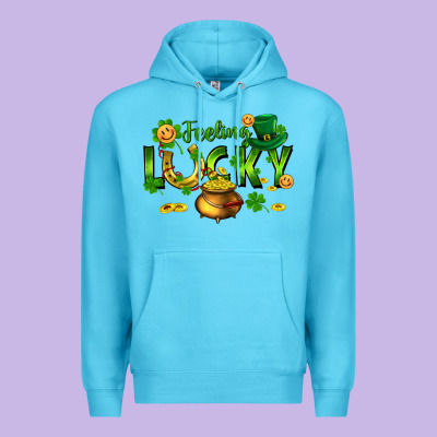 Feeling Lucky Premium Hoodie Designed By Fadigitalartstudio