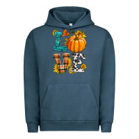 Pigment Midnight Navy love pumpkin Urban Hoodie - HRA Design Shop