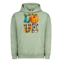 Pigment Oil Green love pumpkin Urban Hoodie - HRA Design Shop