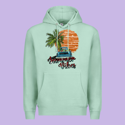 Summer Vibes Premium Hoodie Designed By Sublimationcraftshop