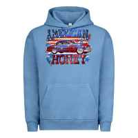 Pigment Pebble Blue American honey 4th of july Urban Hoodie - CowGirlArtShop