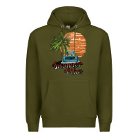Army Green summer vibes Premium Hoodie - SublimationCraftShop