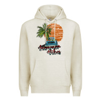 Oatmeal Heather summer vibes Premium Hoodie - SublimationCraftShop
