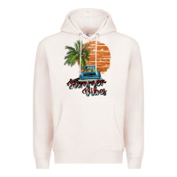 Pale Pink summer vibes Premium Hoodie - SublimationCraftShop
