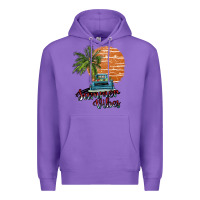Purple summer vibes Premium Hoodie - SublimationCraftShop